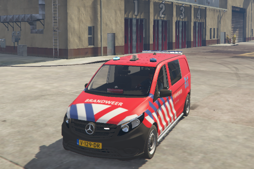 Dutch Mercedes Vito Airport Fire Officer Brandweer 